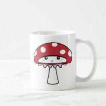 Cute Shy Kawaii Toadstool Coffee Mug
