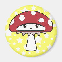 Cute Shy Kawaii Toadstool Fridge Magnets