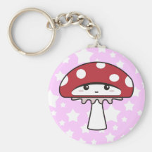 Cute Shy Kawaii Toadstool Keychains