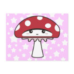 Cute Shy Kawaii Toadstool Post Cards