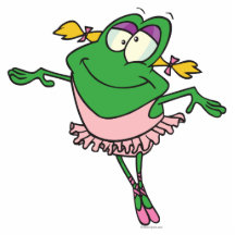 cute silly ballerina ballet froggy frog photo cut out
