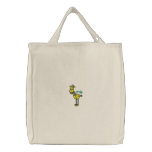 Cute silly goofy embroidered giraffe design embroidered bags