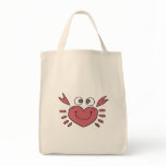 cute silly heart shaped happy crab bags