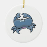 cute silly little blue crab ornament