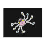 cute silly pink spider post card