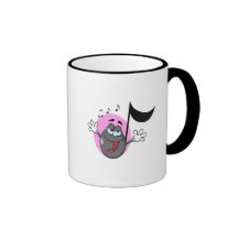cute singing music musical note cartoon character coffee mug