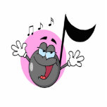 cute singing music musical note cartoon character photo cutout