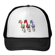 cute singing music notes trucker hat