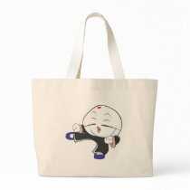 Cute Siopao KungFu Martial Arts Cartoon Shirt Canvas Bag