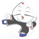 Cute Siopao KungFu Martial Arts Cartoon Shirt stickers
