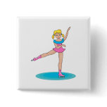 Cute Skater Pinback Button