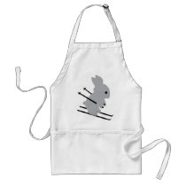 cute ski bunny  snow skiing aprons