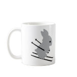 cute ski bunny  snow skiing coffee mugs