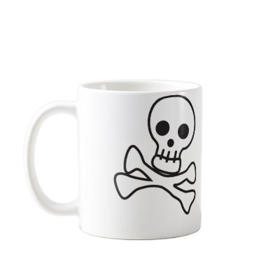 Cute Skull Coffee Mugs by RAWRoutloud