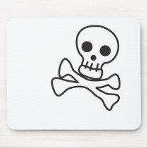 Cute Skull Mouse Pad