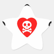Cute Skulls Love Sticker