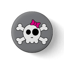 Cute Skully Button