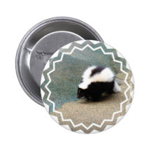 Cute Skunk Button