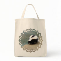 Cute Skunk  Grocery Tote Bag
