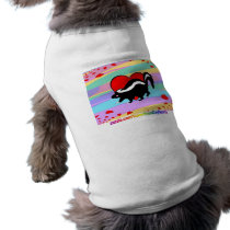 Cute Skunk Heart. Happy Anti-Valentines Day! Pet Tee