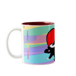 Cute Skunk Heart. Happy Anti-Valentines Day! Mugs