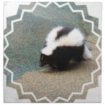 Cute Skunk  Set of Four Napkins