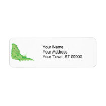 cute sleeping alligator return address labels