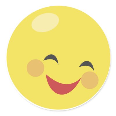 Cute Smiley Face Stickers by Jamene_Clothing