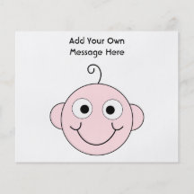 Cute Smiling Baby. Custom Text. Full Color Flyer