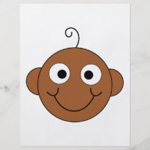 Cute Smiling Baby. Flyer Design