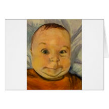 Cute smiling baby greeting cards