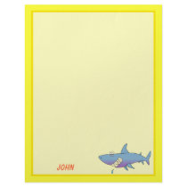 Cute Smiling Cartoon Shark Customizable Template