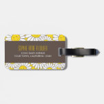 Cute Smiling Daisies Personalizable Luggage Tag