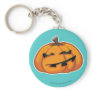 Cute Smiling Halloween Pumpkin Keychain