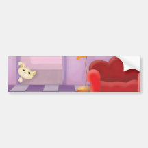 cute sneaky lil kitty cat bumper stickers