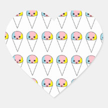 Cute Snow Cones Stickers