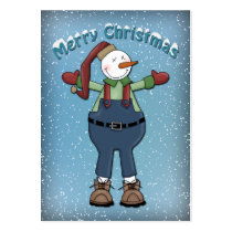 Cute Snowman Business Card Templates