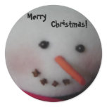 Cute snowman Christmas sticker