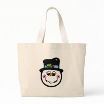 cute snowman face bags