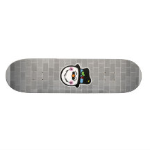 cute snowman face skate decks