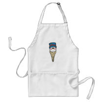 cute snowman snowcone apron