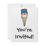 cute snowman snowcone custom invitation