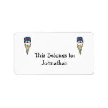 cute snowman snowcone custom address labels