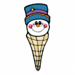 cute snowman snowcone photo sculptures