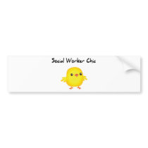 Cute Social Worker Chic Shirts for Social Workers Bumper Sticker