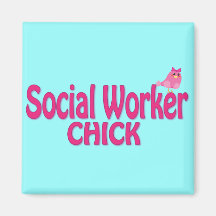Cute Social Worker Gifts Fridge Magnets