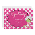 Cute Spa Day Birthday Party Invitation