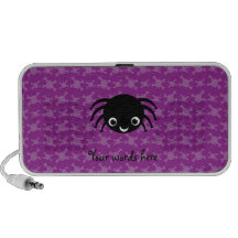 Cute spider purple skulls pattern iPod speakers