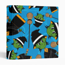 Cute Spooky Halloween Witch Pattern binders