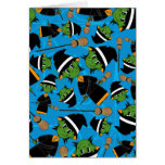 Cute Spooky Halloween Witch Pattern Greeting Cards
